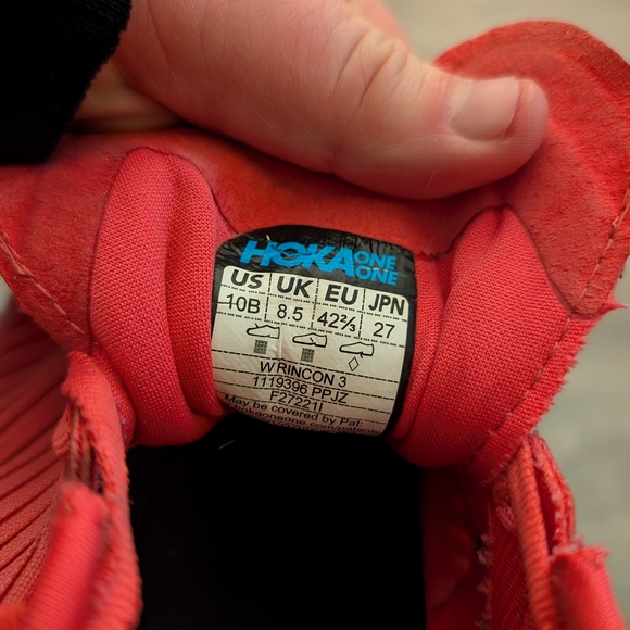 Hoka Red Athletic Running Shoes - Picture 13 of 13